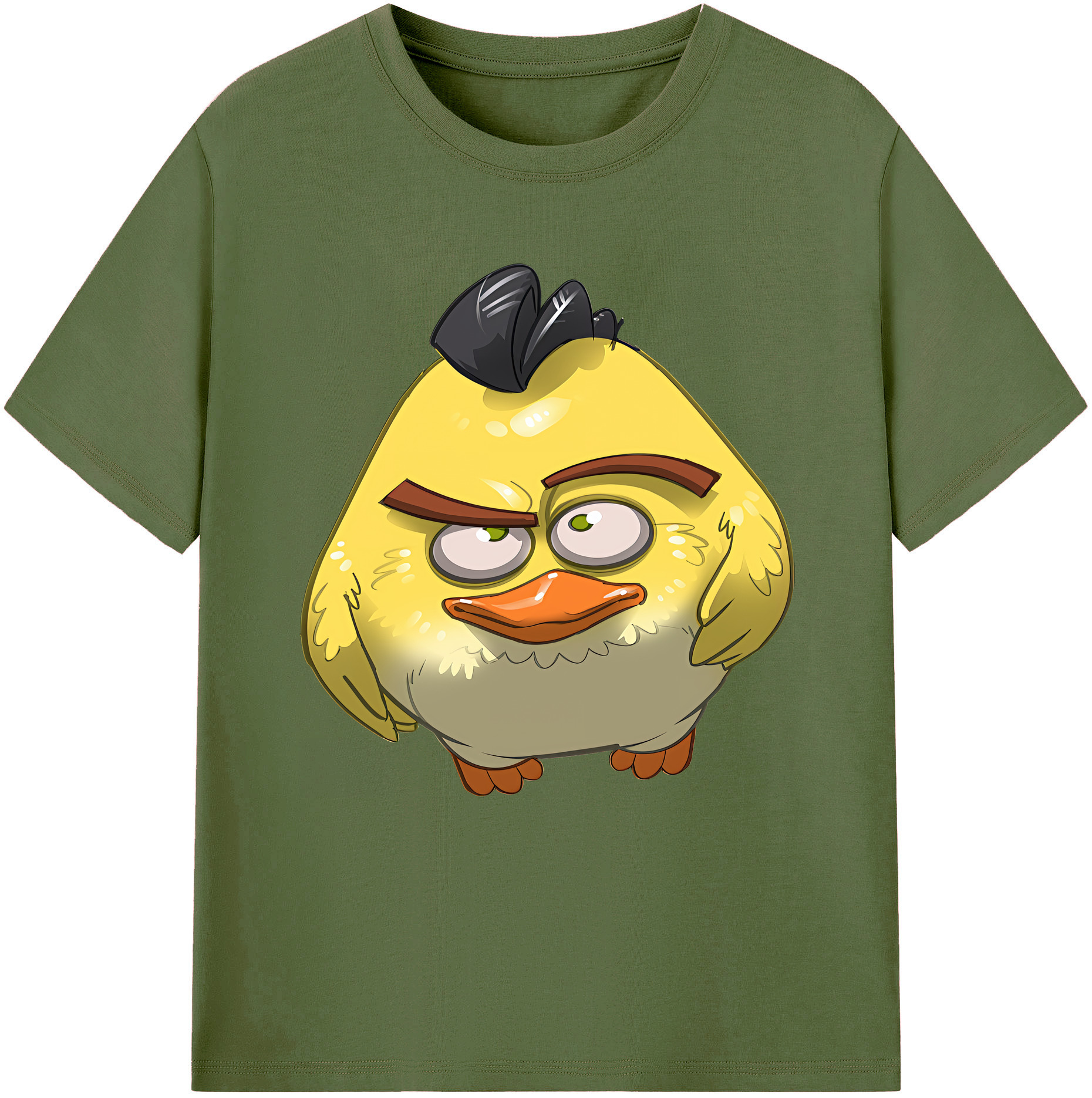 （画像用） Angry Birds アングリーバード 綿100％半袖Tシャツ（フロントプリント）